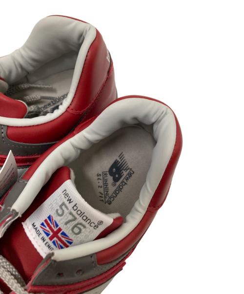 NEW BALANCE（ニューバランス）NEW BALANCE (ニューバランス) ローカットレザースニーカー レッド サイズ:US:8 D 未使用品の古着・服飾アイテム