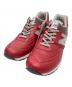NEW BALANCE（ニューバランス）の古着「ローカットレザースニーカー」｜レッド