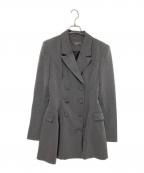 melt the ladyメルトザレディ）の古着「thick belt jacket onepiece」｜グレー