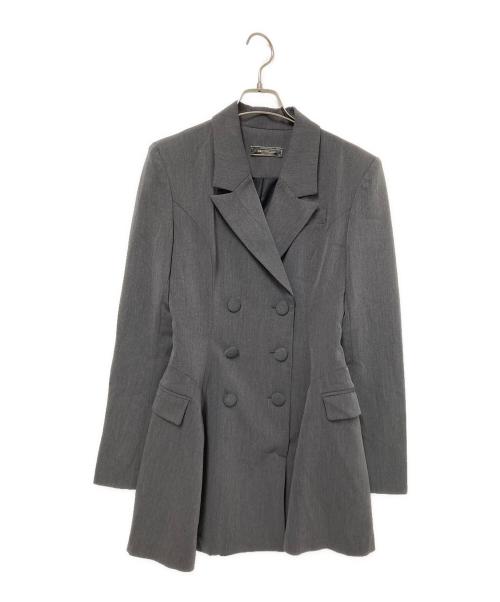 melt the lady（メルトザレディ）melt the lady (メルトザレディ) thick belt jacket onepiece グレー サイズ:Fの古着・服飾アイテム