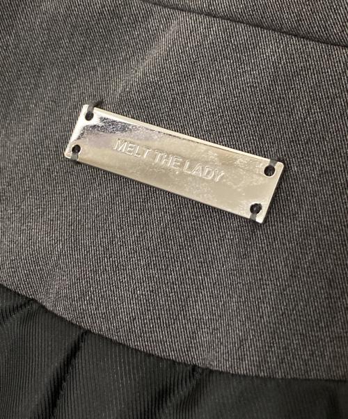 melt the lady（メルトザレディ）melt the lady (メルトザレディ) thick belt jacket onepiece グレー サイズ:Fの古着・服飾アイテム