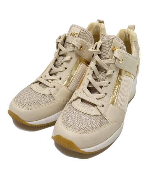 MICHAEL KORS（マイケル・コース）MICHAEL KORS (マイケル・コース) ハイカットスニーカー ベージュ サイズ:6.5Mの古着・服飾アイテム