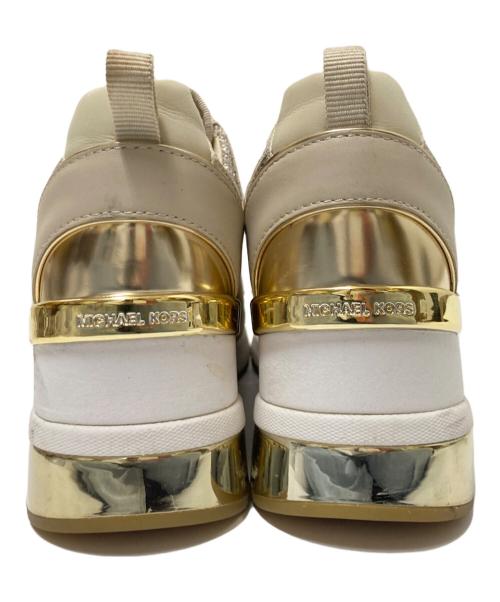 MICHAEL KORS（マイケル・コース）MICHAEL KORS (マイケル・コース) ハイカットスニーカー ベージュ サイズ:6.5Mの古着・服飾アイテム