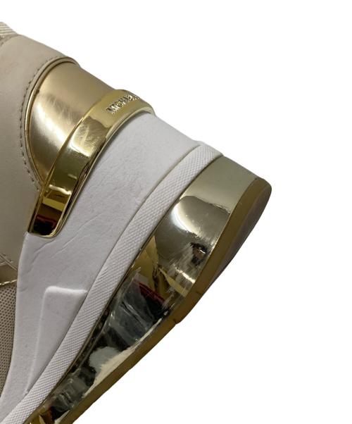 MICHAEL KORS（マイケル・コース）MICHAEL KORS (マイケル・コース) ハイカットスニーカー ベージュ サイズ:6.5Mの古着・服飾アイテム