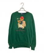 POLO RALPH LAURENポロ・ラルフローレン）の古着「裏起毛ベアスウェット」｜グリーン