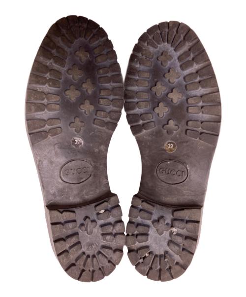 GUCCI（グッチ）GUCCI (グッチ) スウェードホースビットローファー ブラウン サイズ:39Eの古着・服飾アイテム