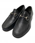 GUCCIグッチ）の古着「ホースビットローファー」｜ブラック