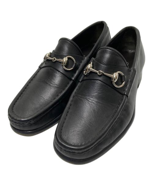 GUCCI（グッチ）GUCCI (グッチ) ホースビットローファー ブラック サイズ:39Eの古着・服飾アイテム