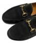 中古・古着 GUCCI (グッチ) スウェードホースビットローファー ブラック サイズ:39E：16000円