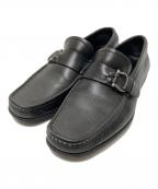 Salvatore Ferragamoサルヴァトーレ フェラガモ）の古着「シングルモンクレザードライビングローファー」｜ブラック