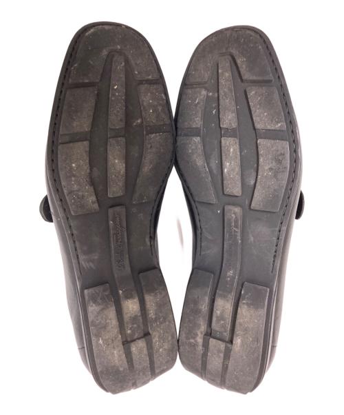 Salvatore Ferragamo（サルヴァトーレ フェラガモ）Salvatore Ferragamo (サルヴァトーレ フェラガモ) シングルモンクレザードライビングローファー ブラック サイズ:6の古着・服飾アイテム