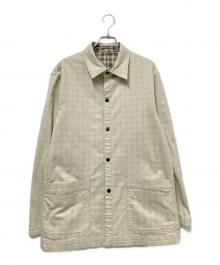 CHAPS（チャップス）の古着「リバーシブルジャケット」｜ベージュ×ブラック