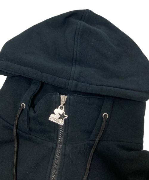 STARTER BLACK LABEL（スターターブラックレーベル）STARTER BLACK LABEL (スターターブラックレーベル) X-GIRL (エックスガール) ハーフジップパーカー ブラック サイズ:1の古着・服飾アイテム