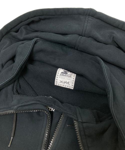 STARTER BLACK LABEL（スターターブラックレーベル）STARTER BLACK LABEL (スターターブラックレーベル) X-GIRL (エックスガール) ハーフジップパーカー ブラック サイズ:1の古着・服飾アイテム