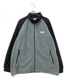 X-GIRL（エックスガール）の古着「RAGLAN FLEECE JACKET」｜ブラック×グレー