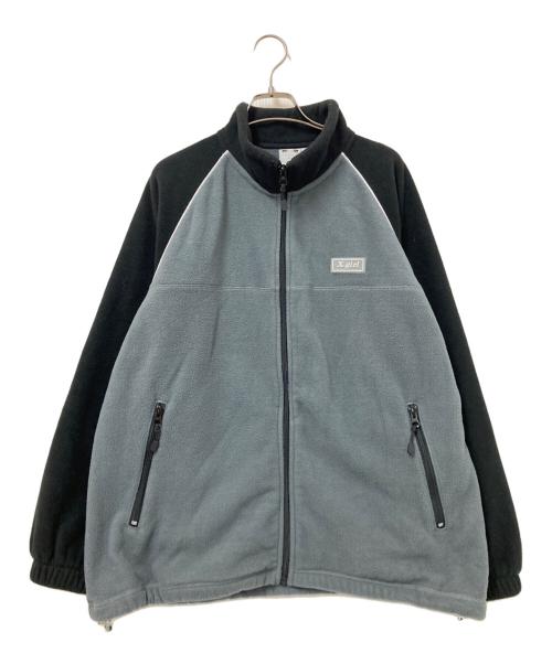 X-GIRL（エックスガール）X-GIRL (エックスガール) RAGLAN FLEECE JACKET ブラック×グレー サイズ:Mの古着・服飾アイテム