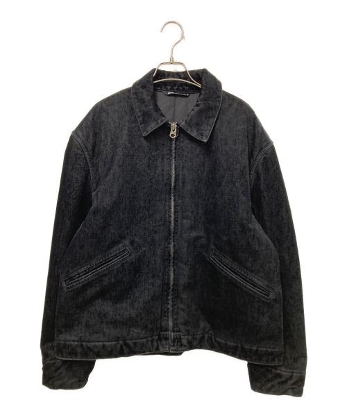 ZARA（ザラ）ZARA (ザラ) ジップアップジャケット ブラック サイズ:US:Mの古着・服飾アイテム