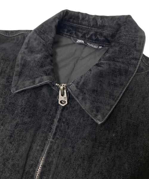 ZARA（ザラ）ZARA (ザラ) ジップアップジャケット ブラック サイズ:US:Mの古着・服飾アイテム