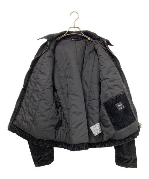 ZARA（ザラ）ZARA (ザラ) ジップアップジャケット ブラック サイズ:US:Mの古着・服飾アイテム