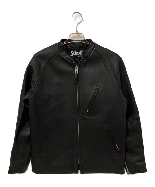 Schott（ショット）Schott (ショット) ガレージレザージャケット ブラック サイズ:Ｌの古着・服飾アイテム