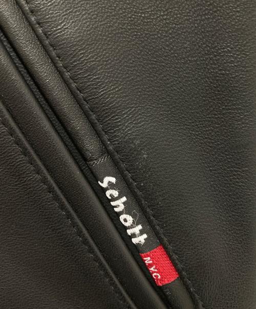 Schott（ショット）Schott (ショット) ガレージレザージャケット ブラック サイズ:Ｌの古着・服飾アイテム