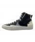 NIKE (ナイキ) sacai (サカイ) BLAZER MID BLACK/WOLF GREY/WHITE ホワイト×ブラック サイズ:28.0cm：5000円