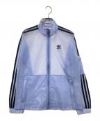 adidasアディダス）の古着「メッシュトラックトップ」｜ブルー
