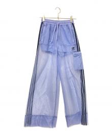 adidas（アディダス）の古着「メッシュトラックパンツ」｜ブルー