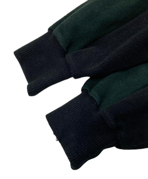 German Army（ドイツ軍）German Army (ドイツ軍) 製品染めニットジャケット グリーン×ブラック サイズ:46の古着・服飾アイテム