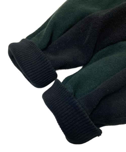 German Army（ドイツ軍）German Army (ドイツ軍) 製品染めニットジャケット グリーン×ブラック サイズ:46の古着・服飾アイテム