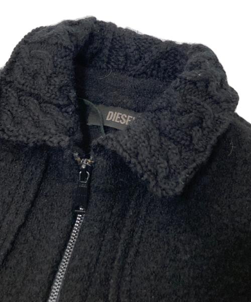 DIESEL（ディーゼル）DIESEL (ディーゼル) ウールダッフルジャケット ブラック サイズ:Sの古着・服飾アイテム