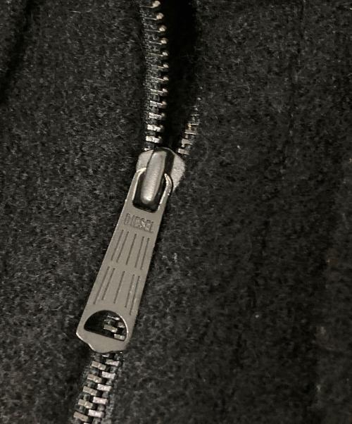 DIESEL（ディーゼル）DIESEL (ディーゼル) ウールダッフルジャケット ブラック サイズ:Sの古着・服飾アイテム