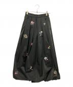 Ameriアメリ）の古着「EMBROIDERY BALLOON SKIRT」｜ブラック