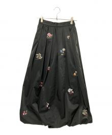 Ameri（アメリ）の古着「EMBROIDERY BALLOON SKIRT」｜ブラック