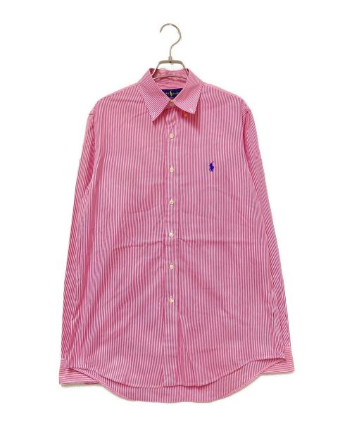 RALPH LAUREN（ラルフローレン）RALPH LAUREN (ラルフローレン) ストライプシャツ レッド サイズ:Sの古着・服飾アイテム