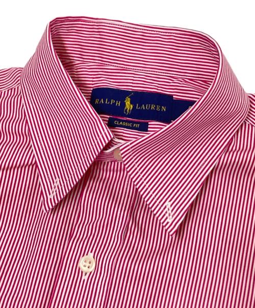 RALPH LAUREN（ラルフローレン）RALPH LAUREN (ラルフローレン) ストライプシャツ レッド サイズ:Sの古着・服飾アイテム