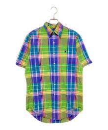 POLO RALPH LAUREN（ポロ・ラルフローレン）の古着「チェックBDシャツ」｜ブルー×グリーン
