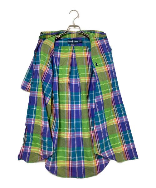 POLO RALPH LAUREN（ポロ・ラルフローレン）POLO RALPH LAUREN (ポロ・ラルフローレン) チェックBDシャツ ブルー×グリーン サイズ:Sの古着・服飾アイテム