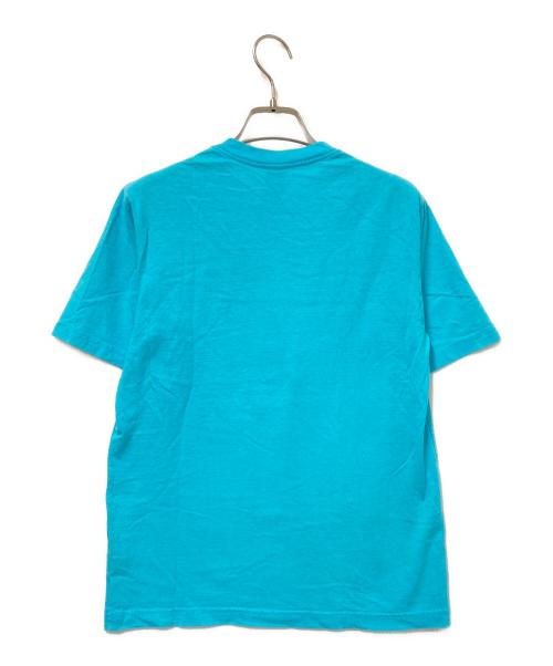 stussy（ステューシー）stussy (ステューシー) 90‘SプリントTシャツ ブルー サイズ:Mの古着・服飾アイテム
