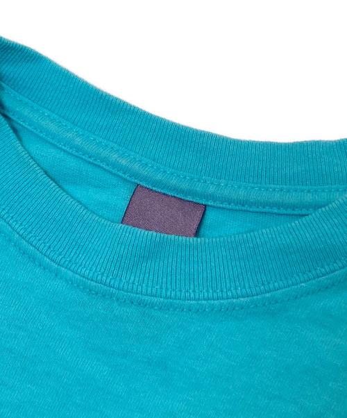stussy（ステューシー）stussy (ステューシー) 90‘SプリントTシャツ ブルー サイズ:Mの古着・服飾アイテム