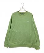 Acne studiosアクネ ストゥディオズ）の古着「フェイスパッチクルーネックスウェット」｜グリーン