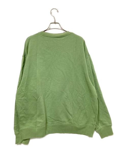 Acne studios（アクネ ストゥディオズ）Acne studios (アクネ ストゥディオズ) フェイスパッチクルーネックスウェット グリーン サイズ:Sの古着・服飾アイテム