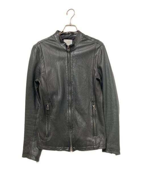 STUDIOUS（ステュディオス）STUDIOUS (ステュディオス) シープレザージャケット ブラック サイズ:Mの古着・服飾アイテム