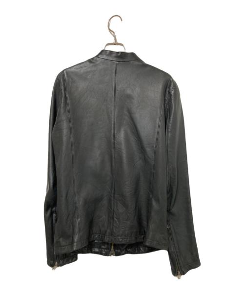 STUDIOUS（ステュディオス）STUDIOUS (ステュディオス) シープレザージャケット ブラック サイズ:Mの古着・服飾アイテム