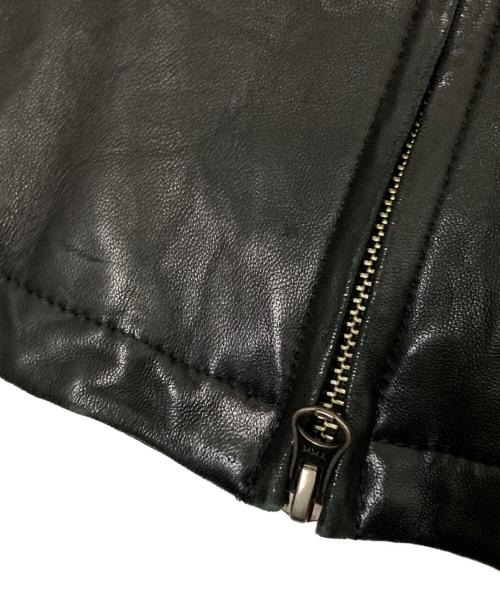 STUDIOUS（ステュディオス）STUDIOUS (ステュディオス) シープレザージャケット ブラック サイズ:Mの古着・服飾アイテム