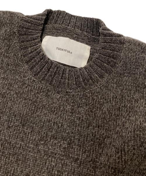 TODAYFUL（トゥデイフル）TODAYFUL (トゥデイフル) Mallyarn Boyfriend Knit ブラウン サイズ:Fの古着・服飾アイテム