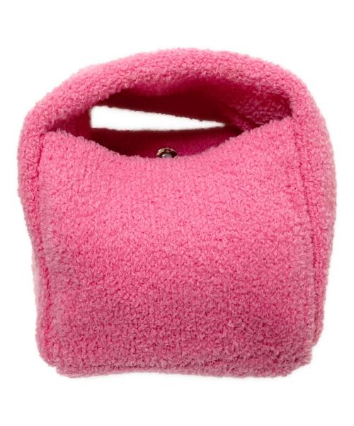 NKNIT（ンニット）NKNIT (ンニット) cube KNIT bag ピンク サイズ:下記参照の古着・服飾アイテム
