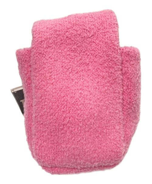 NKNIT（ンニット）NKNIT (ンニット) cube KNIT bag ピンク サイズ:下記参照の古着・服飾アイテム