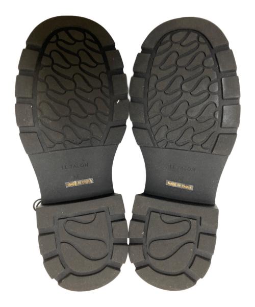 Le Talon（ル タロン）Le Talon (ル タロン) YOUNA 厚底フラワーレースアップシューズ ブラック サイズ:25.0㎝の古着・服飾アイテム