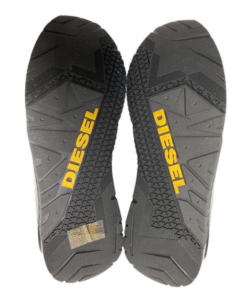 DIESEL（ディーゼル）DIESEL (ディーゼル) アスレジャー ニット ロゴ スニーカー ホワイト サイズ:28.0cmの古着・服飾アイテム